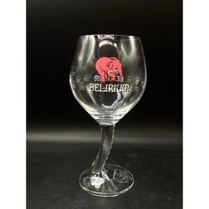 Delirium Ritzenhoff Germany Curved Stem Pink Elephant Beer Glass .25L